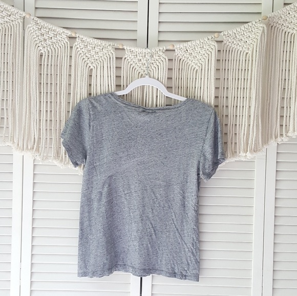 *3/20 J.CREW Gray London City Crewneck Graphic Tee - Picture 5 of 7